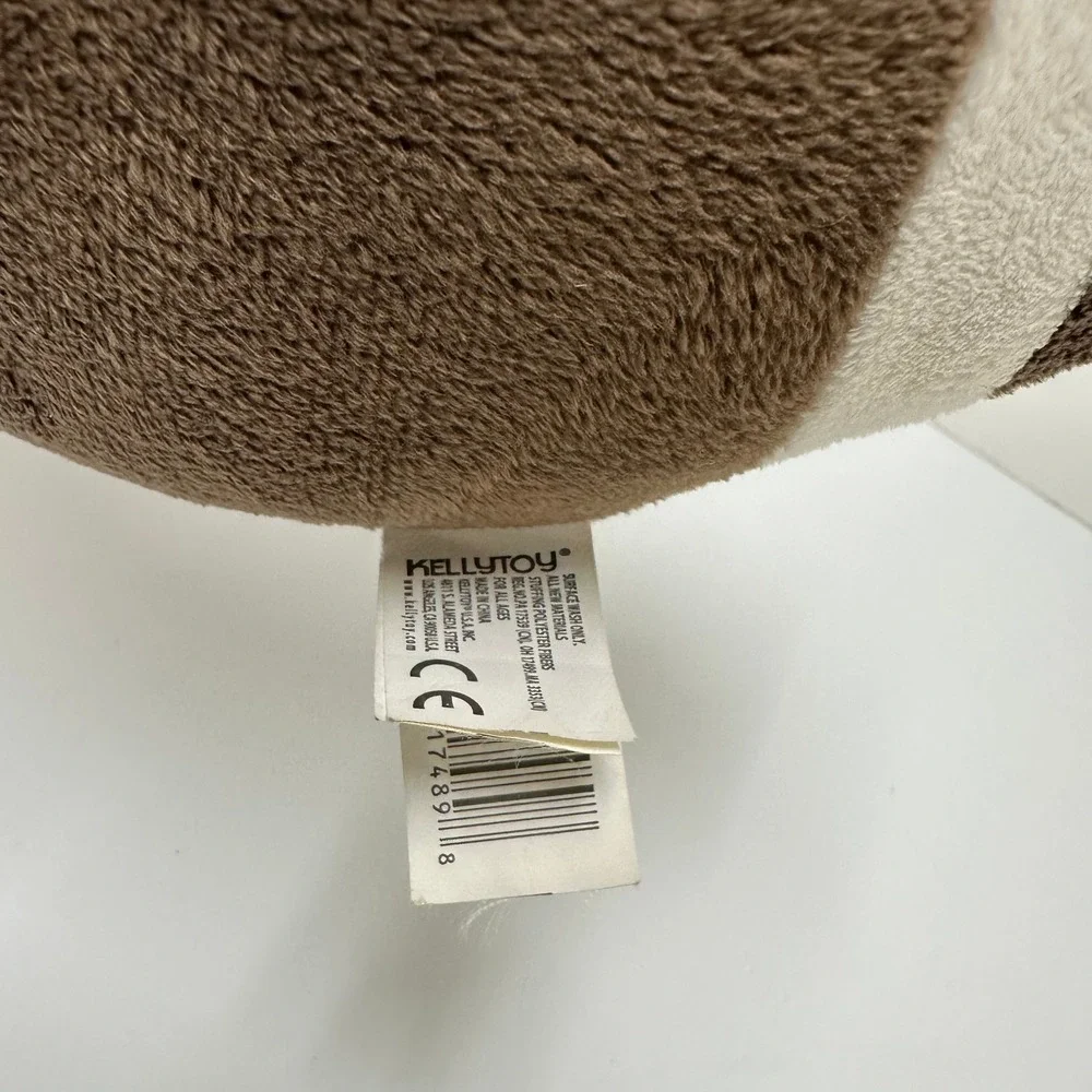 Kellytoy My 1st Football Plush Stuffed Animal Brown White Soft Baby Toy 9.5 Inch